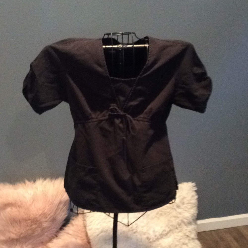Black Scrub Top